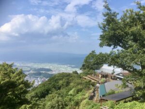 伊豆パノラマパークの山頂エリアの景色