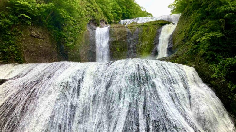 袋田の滝のアップ